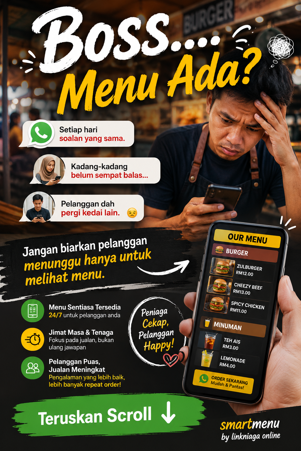 SmartMenu digital untuk peniaga Malaysia
