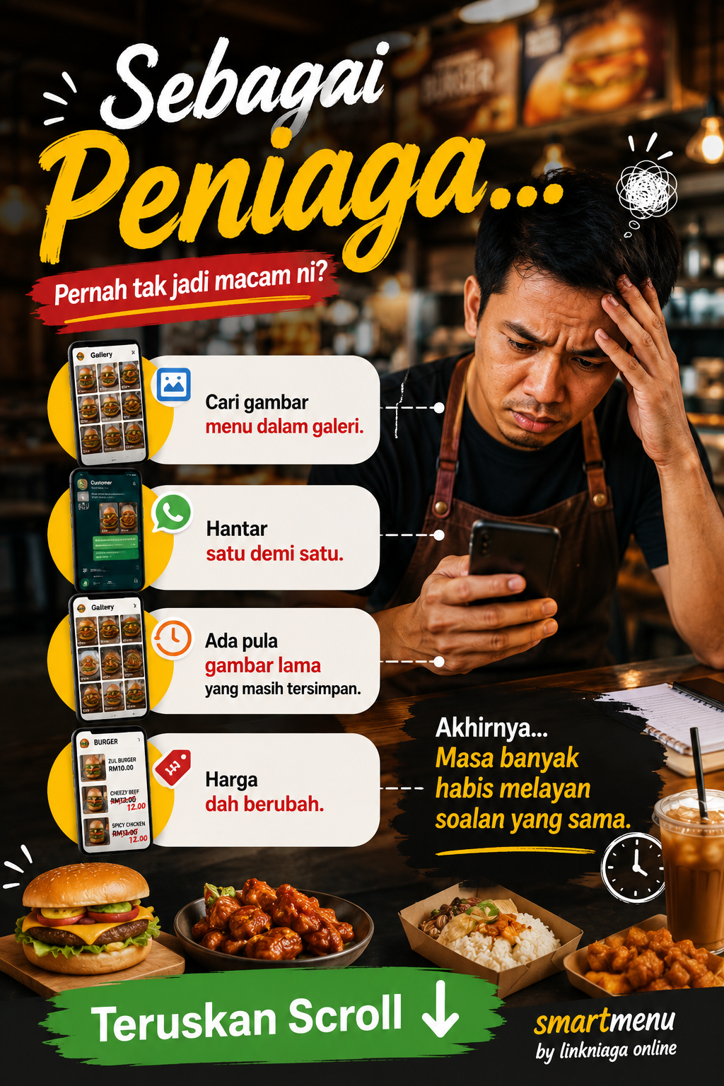 SmartMenu membantu pelanggan melihat menu dengan lebih mudah