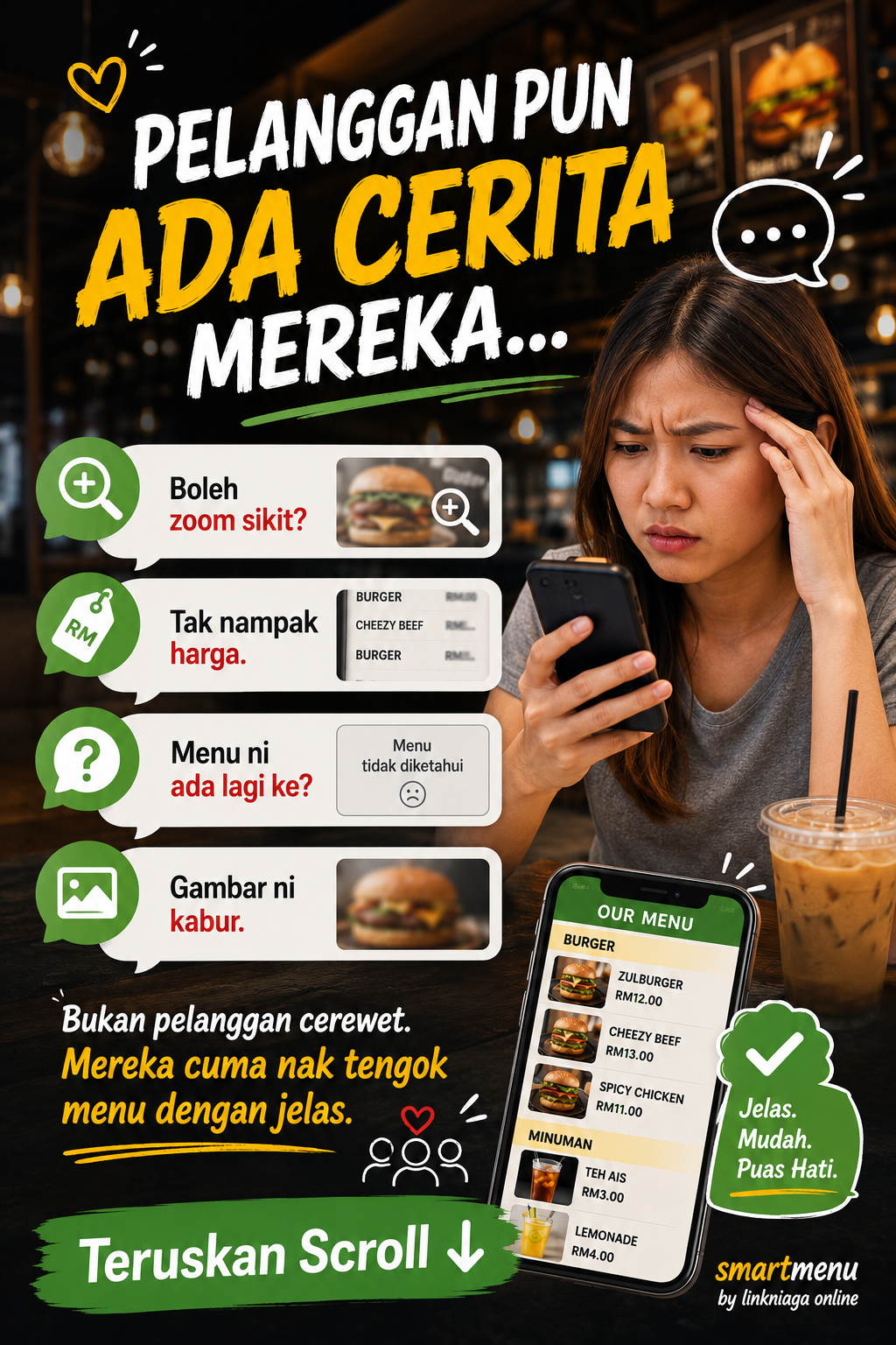 SmartMenu visual pengalaman menu digital