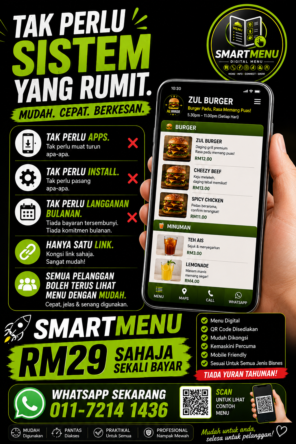 SmartMenu visual menu digital