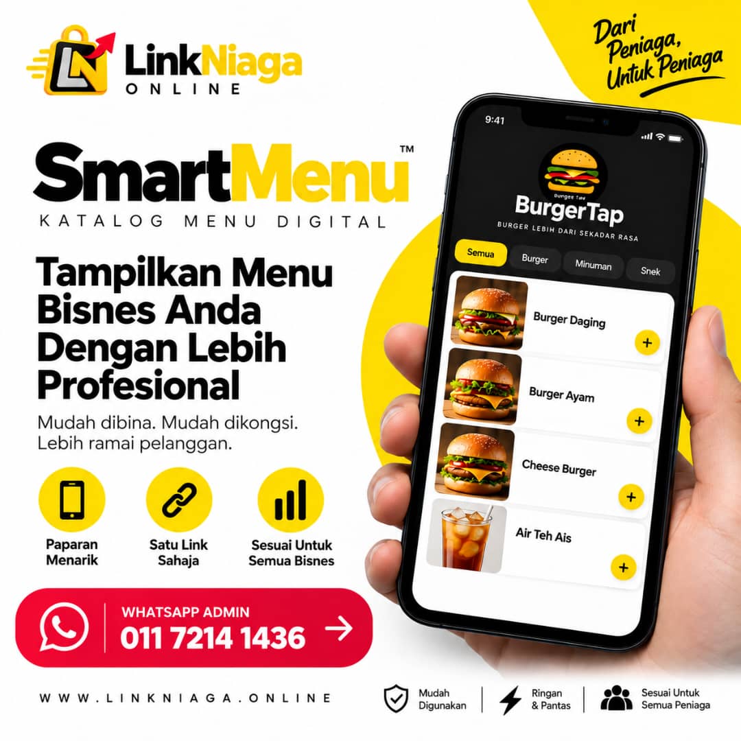 Contoh projek LinkNiaga untuk peniaga