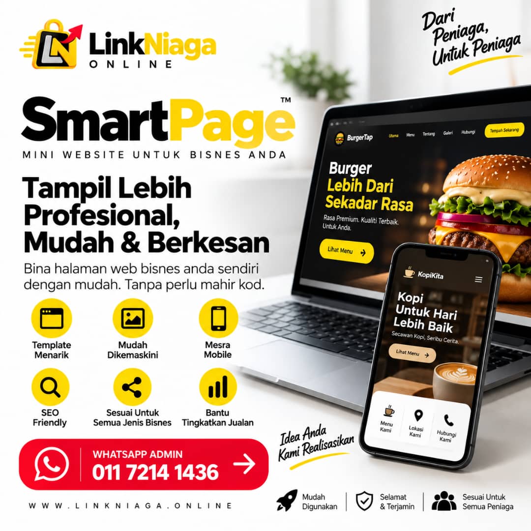Contoh visual projek LinkNiaga