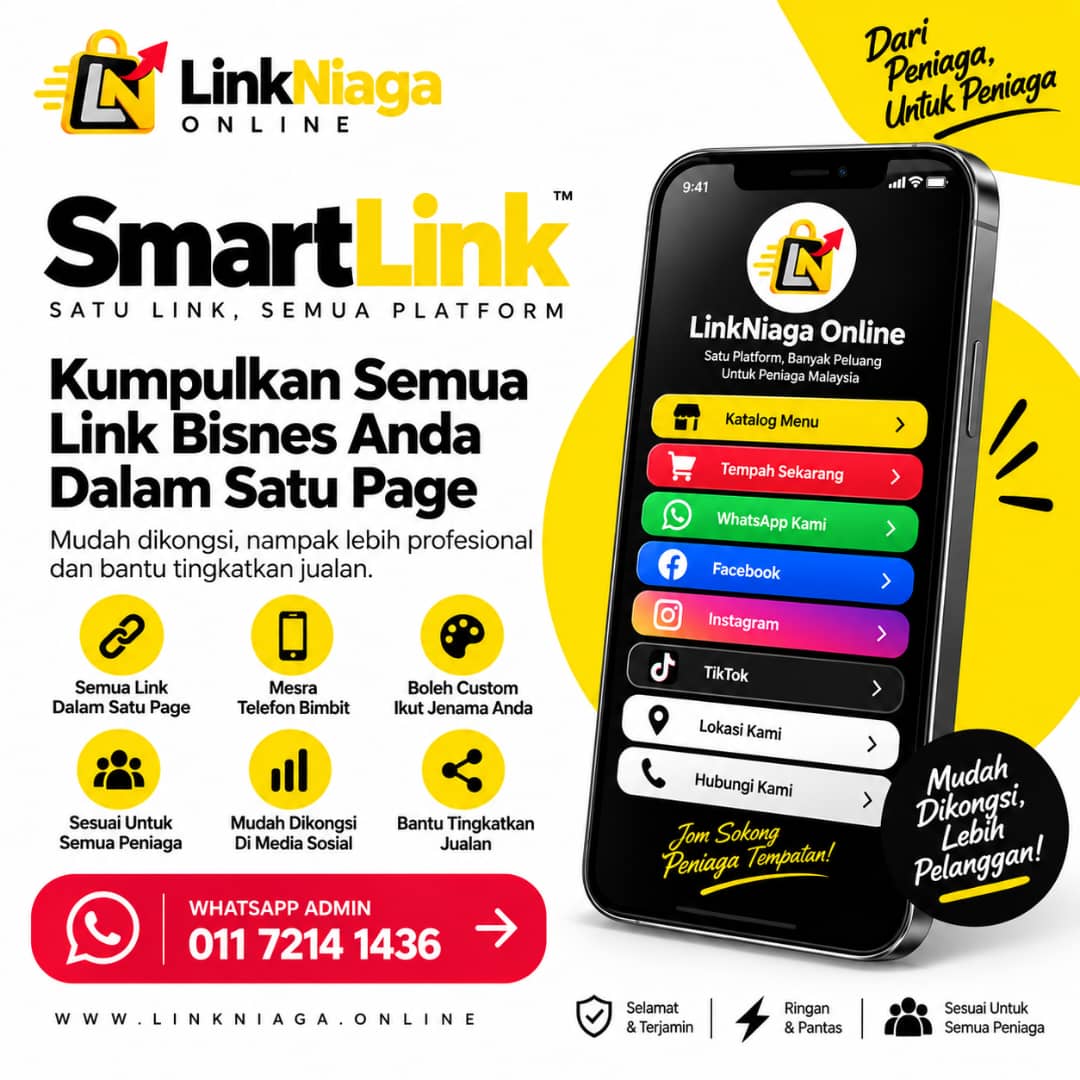 Contoh reka bentuk digital LinkNiaga